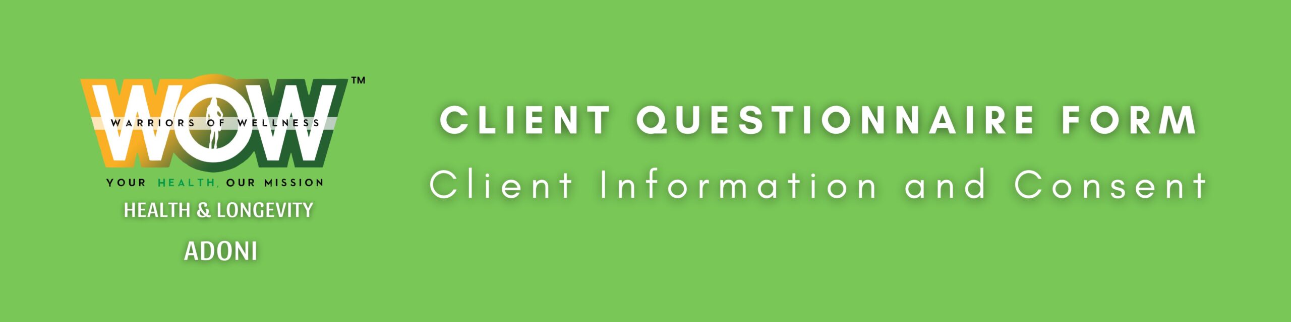 Client Questionnaire for google forms